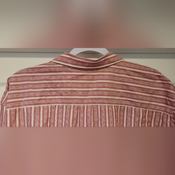 Tommy Bahama $148 Men's Pink Mauve Striped Casual Long Sleeve Button Down Shirt - Picture 6 of 11